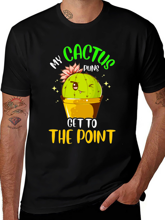 Cactus Pun T-Shirt - Get to the Point Graphic Tee