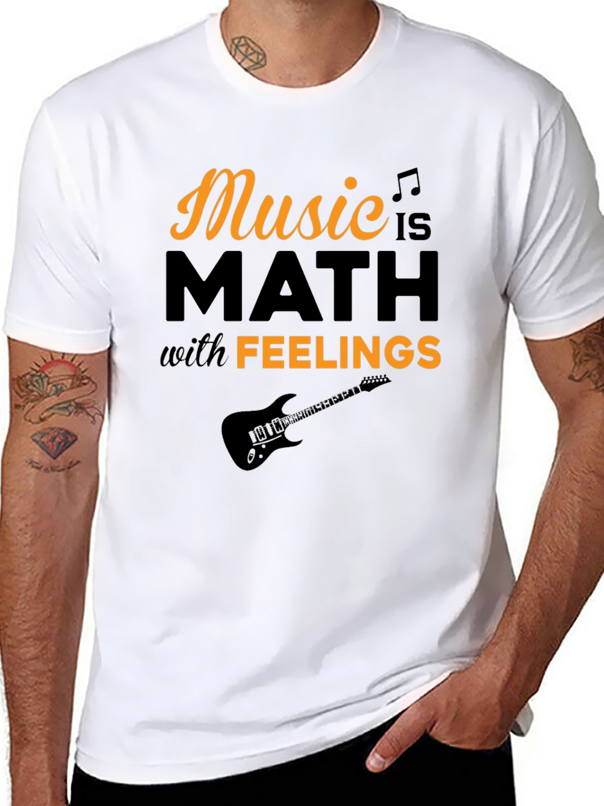 Music is Math with Feelings Graphic T-Shirt