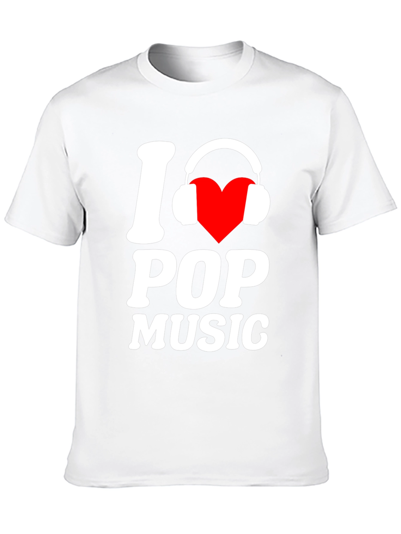 I Love Pop Music Black T-Shirt
