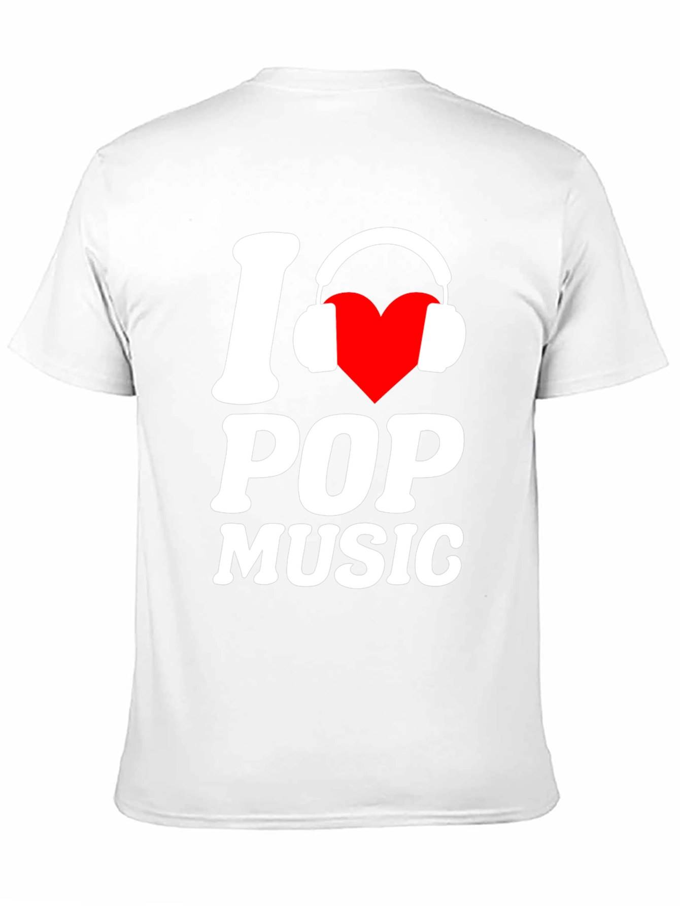 I Love Pop Music Black T-Shirt