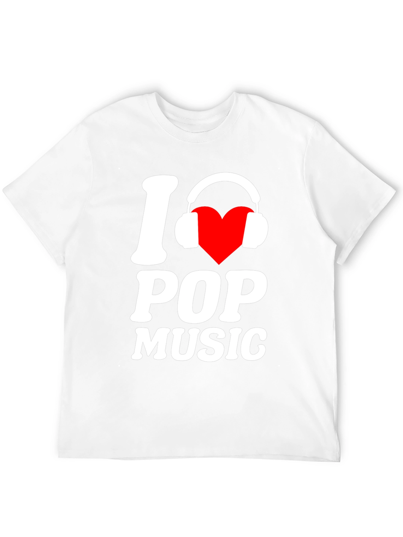 I Love Pop Music Black T-Shirt