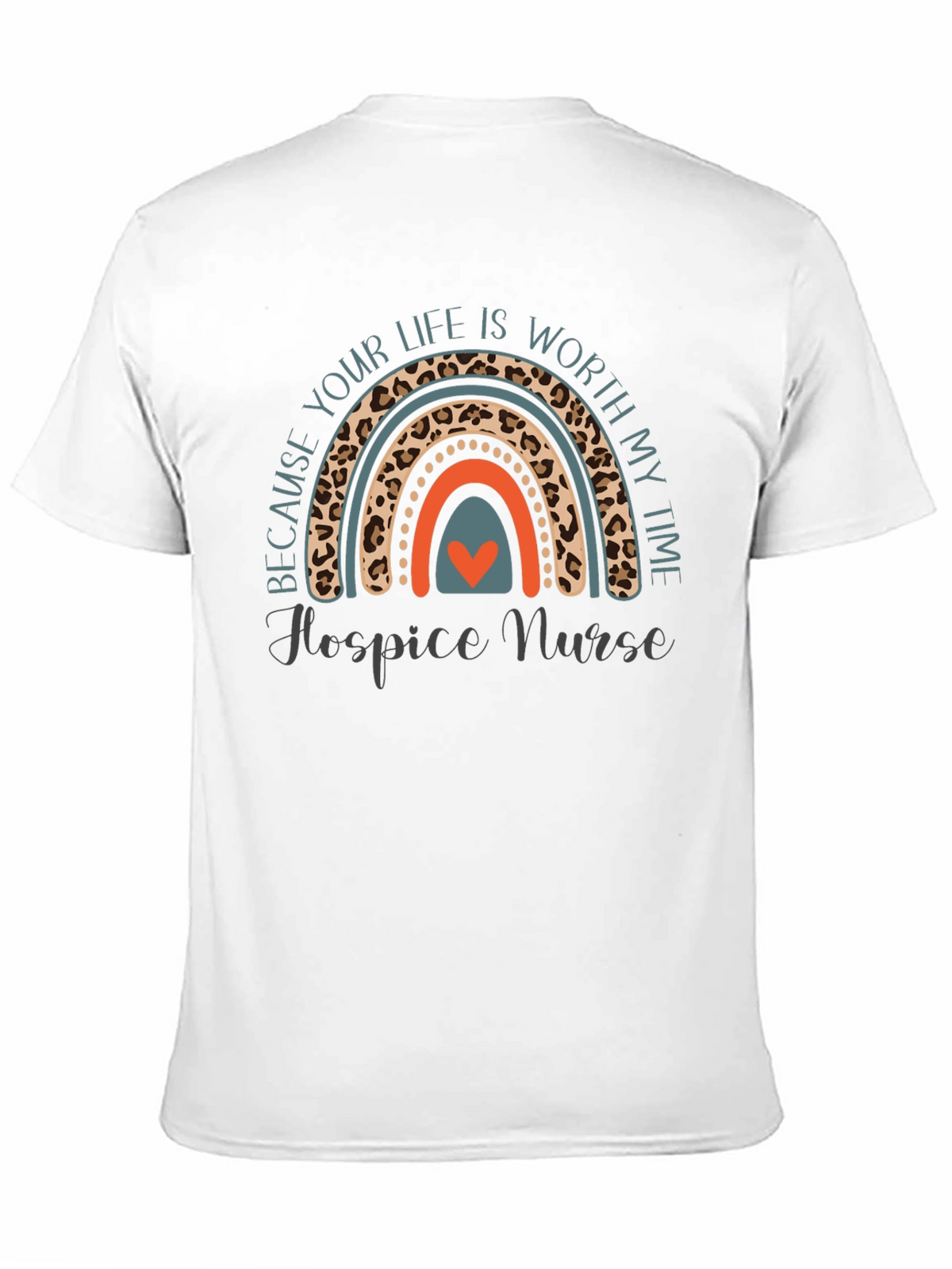 Hospice Nurse Rainbow Graphic Tee