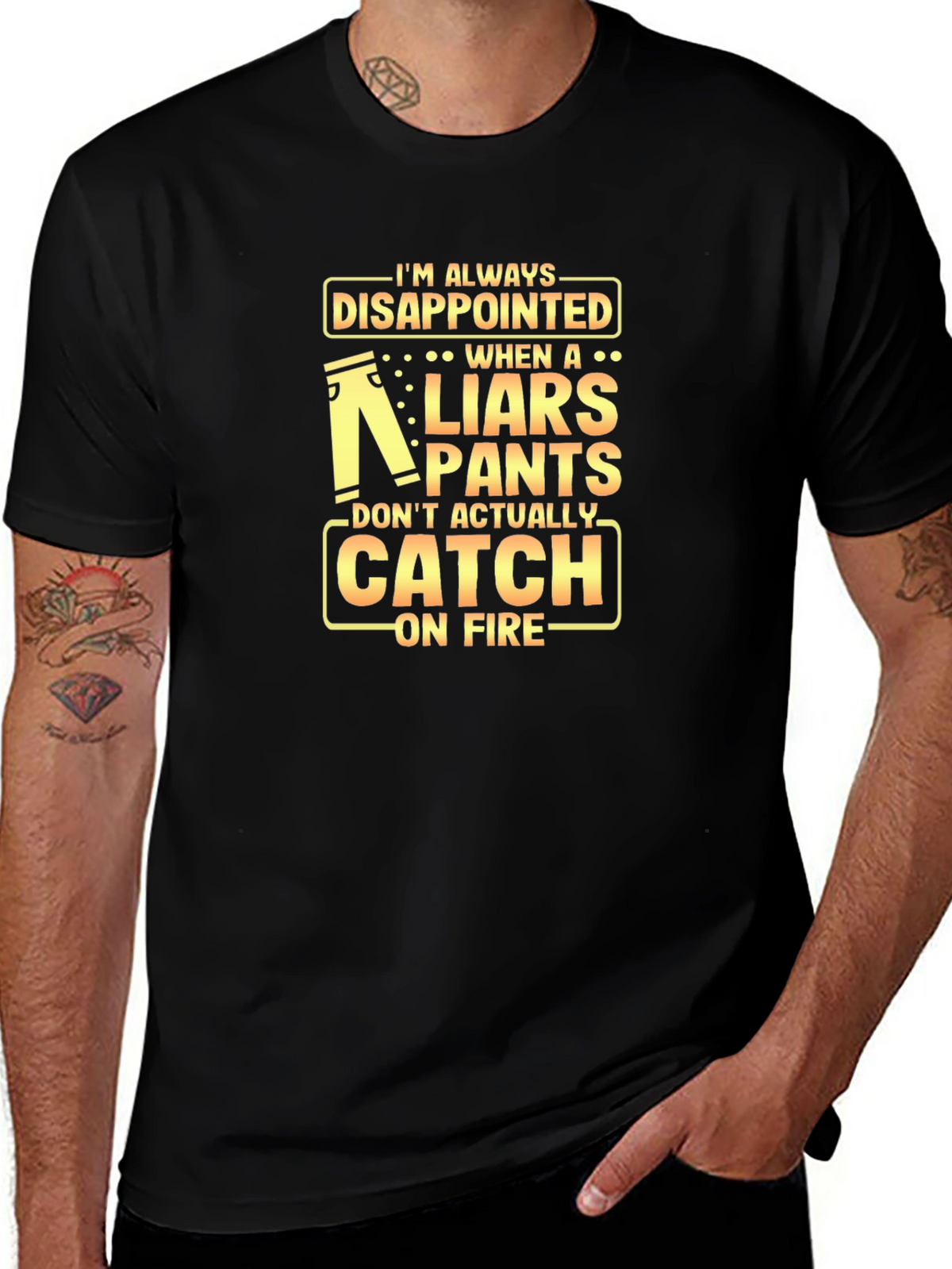 Disappointed Liars Pants On Fire Graphic Tee