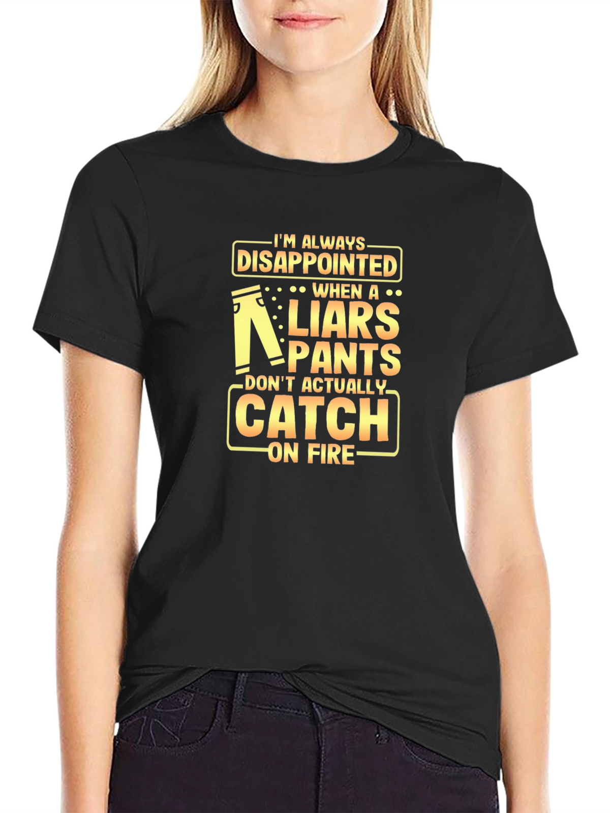 Disappointed Liars Pants On Fire Graphic Tee
