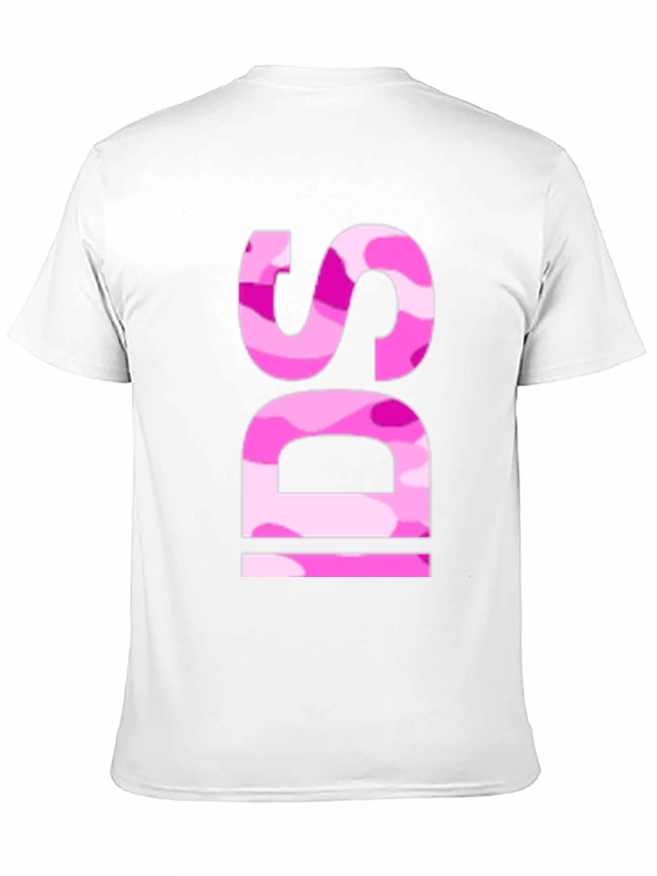 Pink Camo IDS Graphic Black T-Shirt