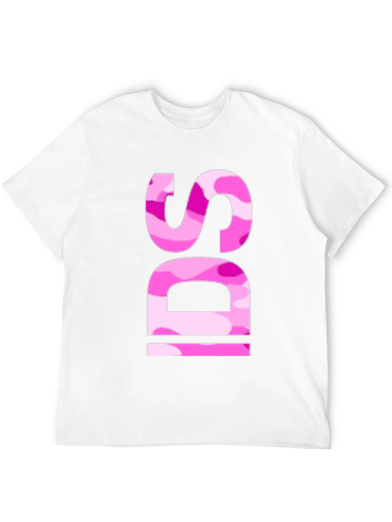 Pink Camo IDS Graphic Black T-Shirt