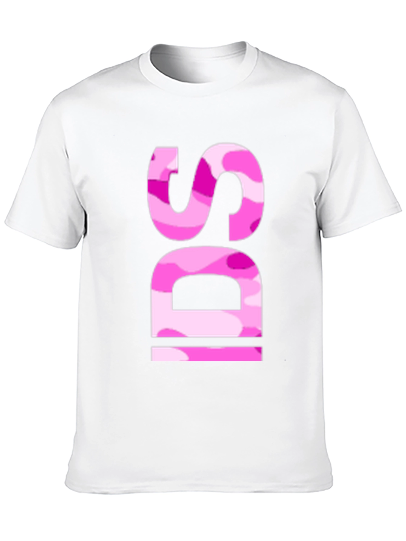 Pink Camo IDS Graphic Black T-Shirt