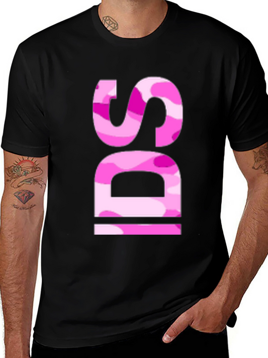 Pink Camo IDS Graphic Black T-Shirt