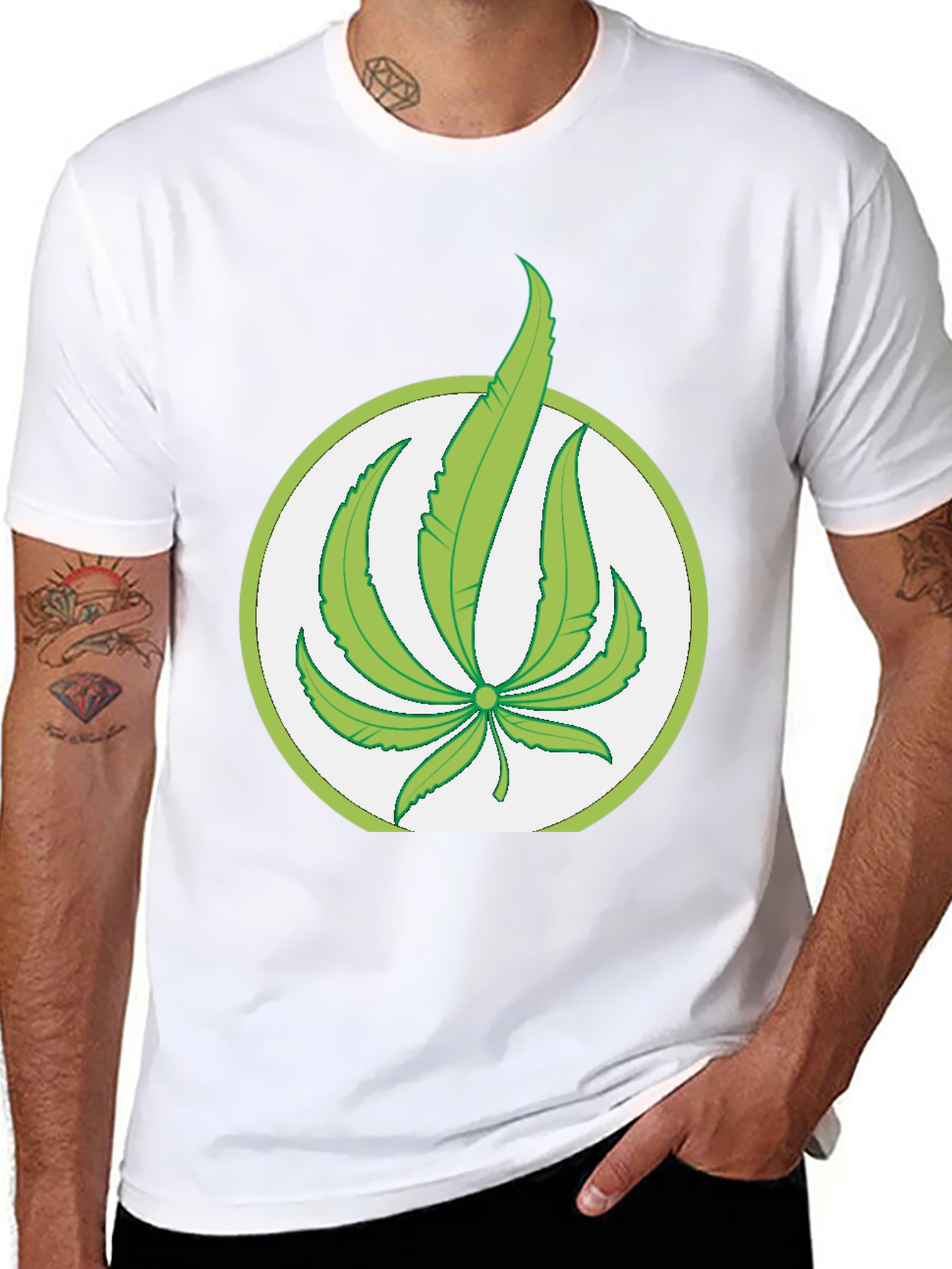 Cannabis Leaf Graphic Tee