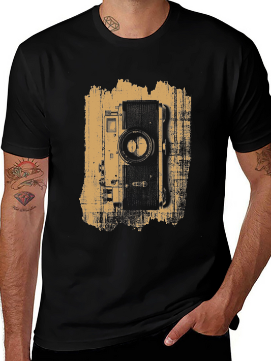 Vintage Camera Graphic Tee - Classic Photography Style