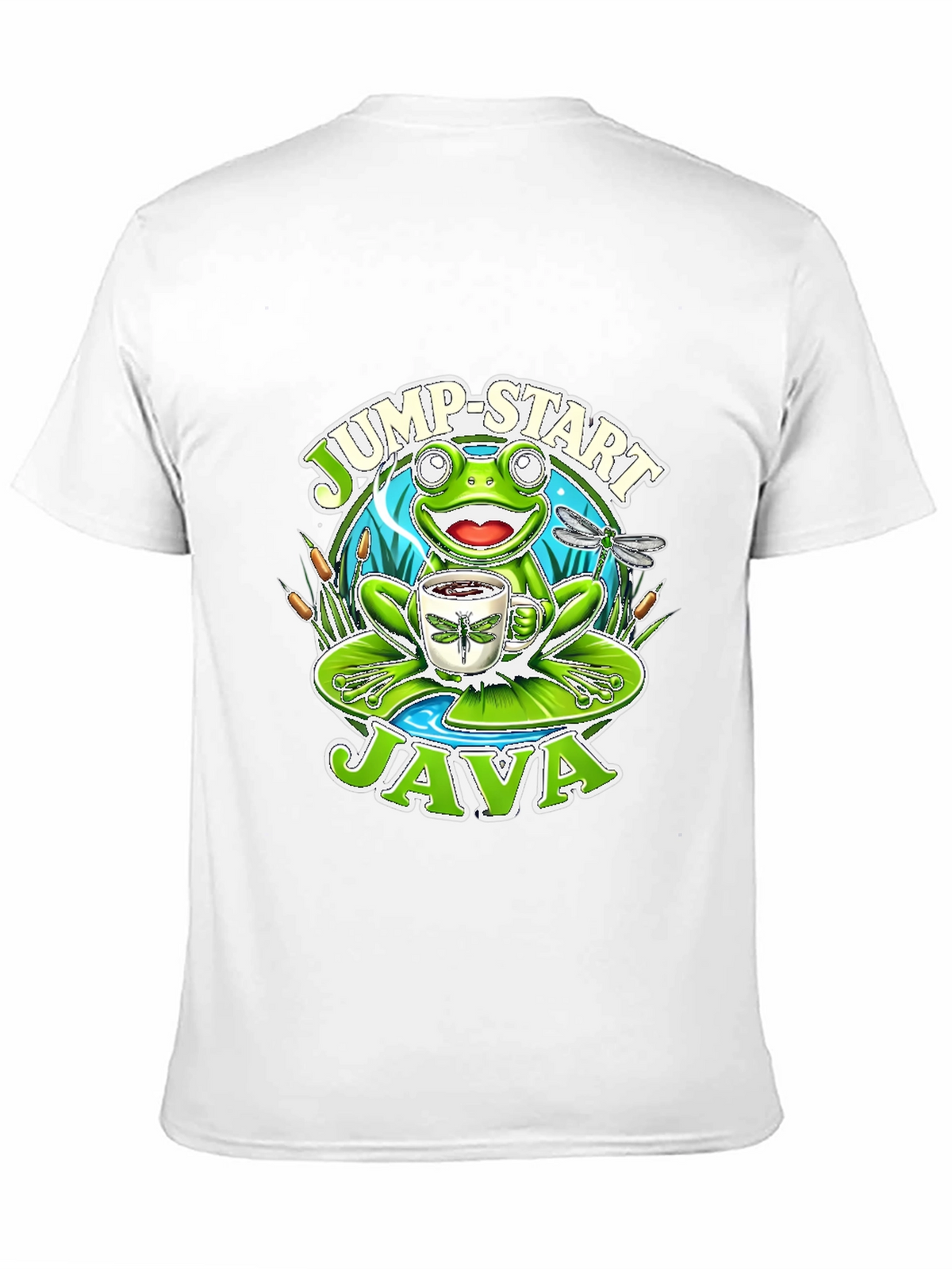 Jump-Start Java Frog Graphic T-Shirt