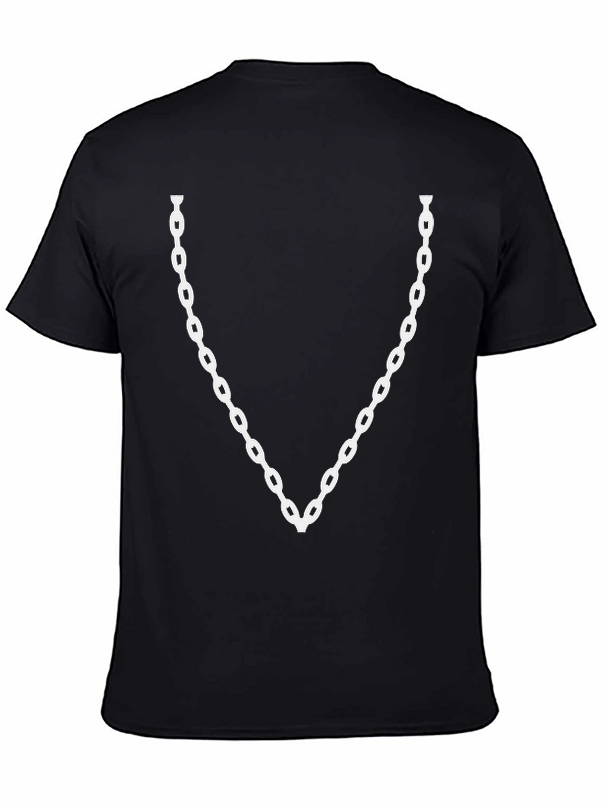 Chain Print Black T-Shirt