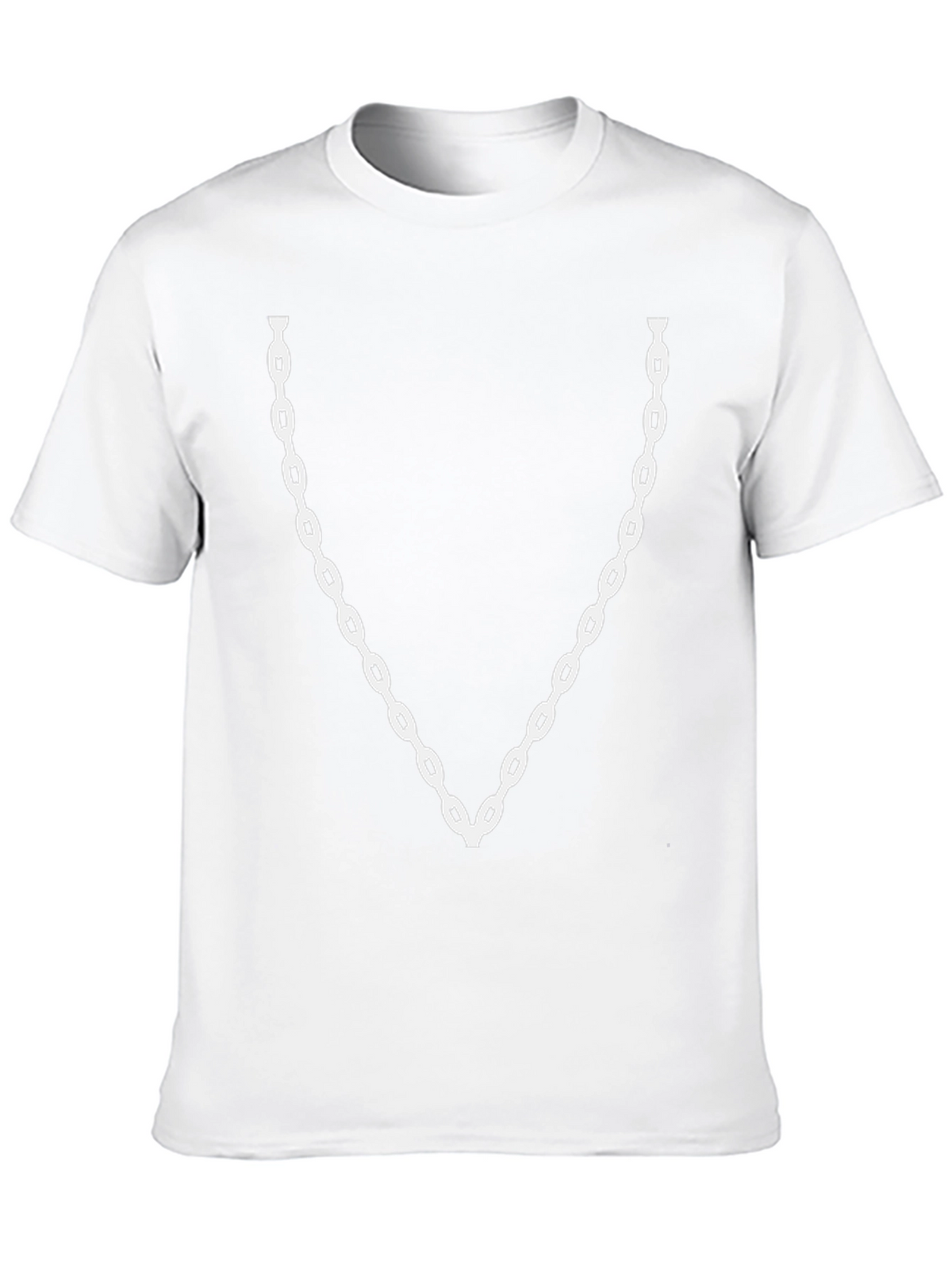 Chain Print Black T-Shirt