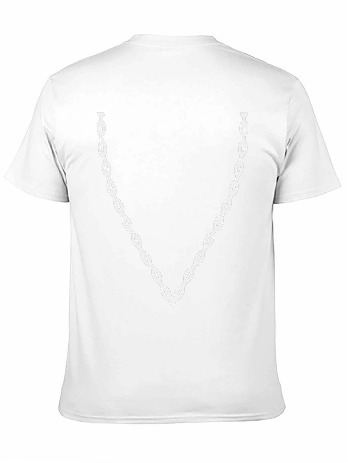 Chain Print Black T-Shirt