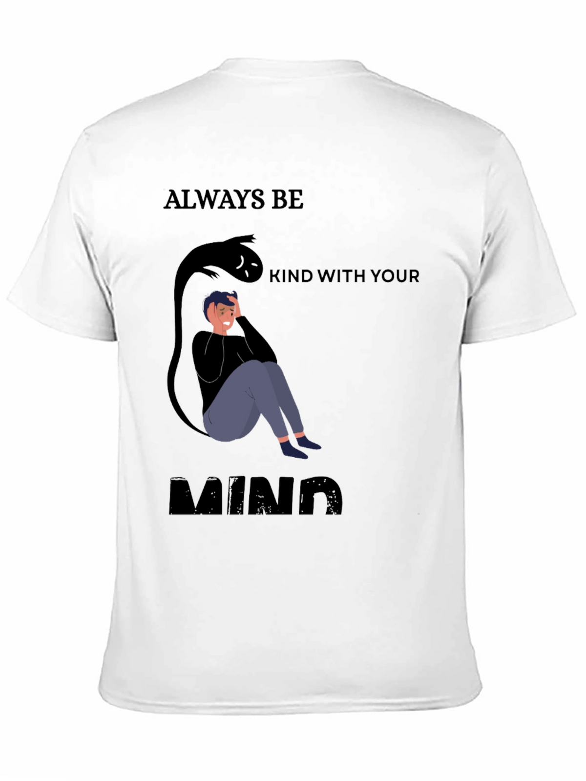 Be Kind To Your Mind Black Graphic Tee