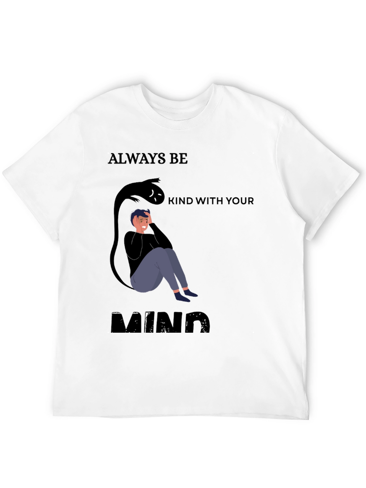 Be Kind To Your Mind Black Graphic Tee