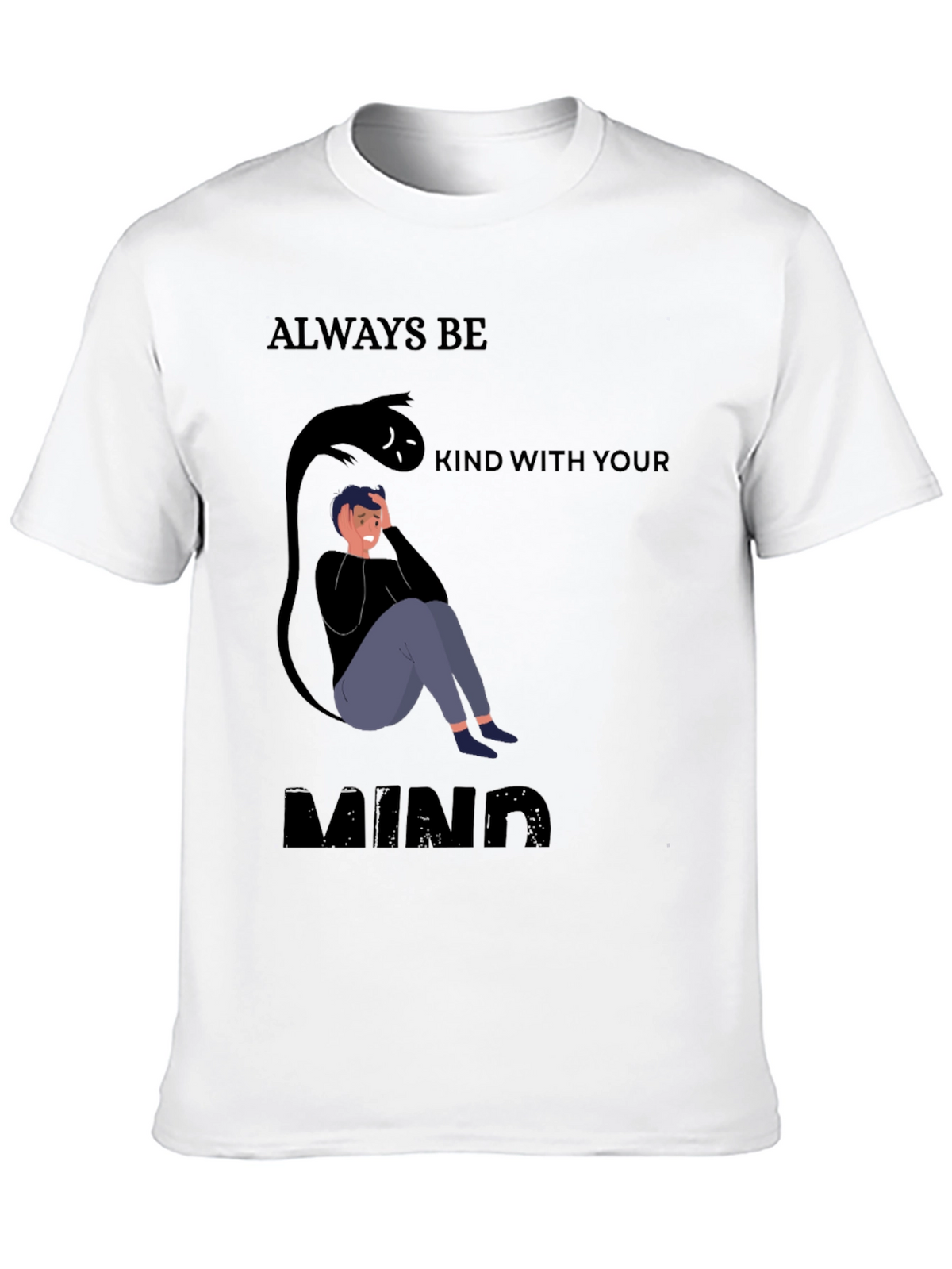 Be Kind To Your Mind Black Graphic Tee
