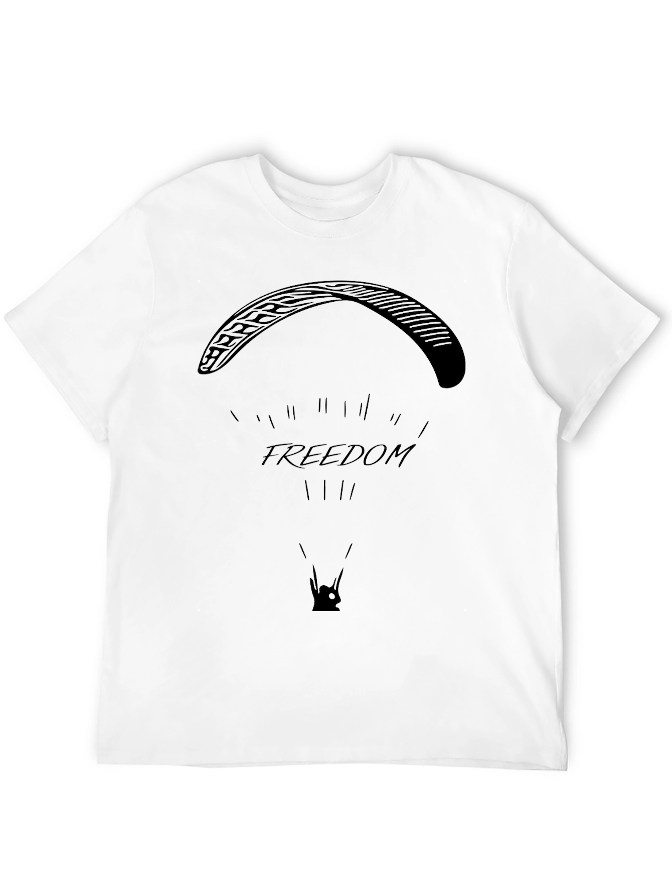 Freedom Flight T-Shirt - Black Paragliding Tee