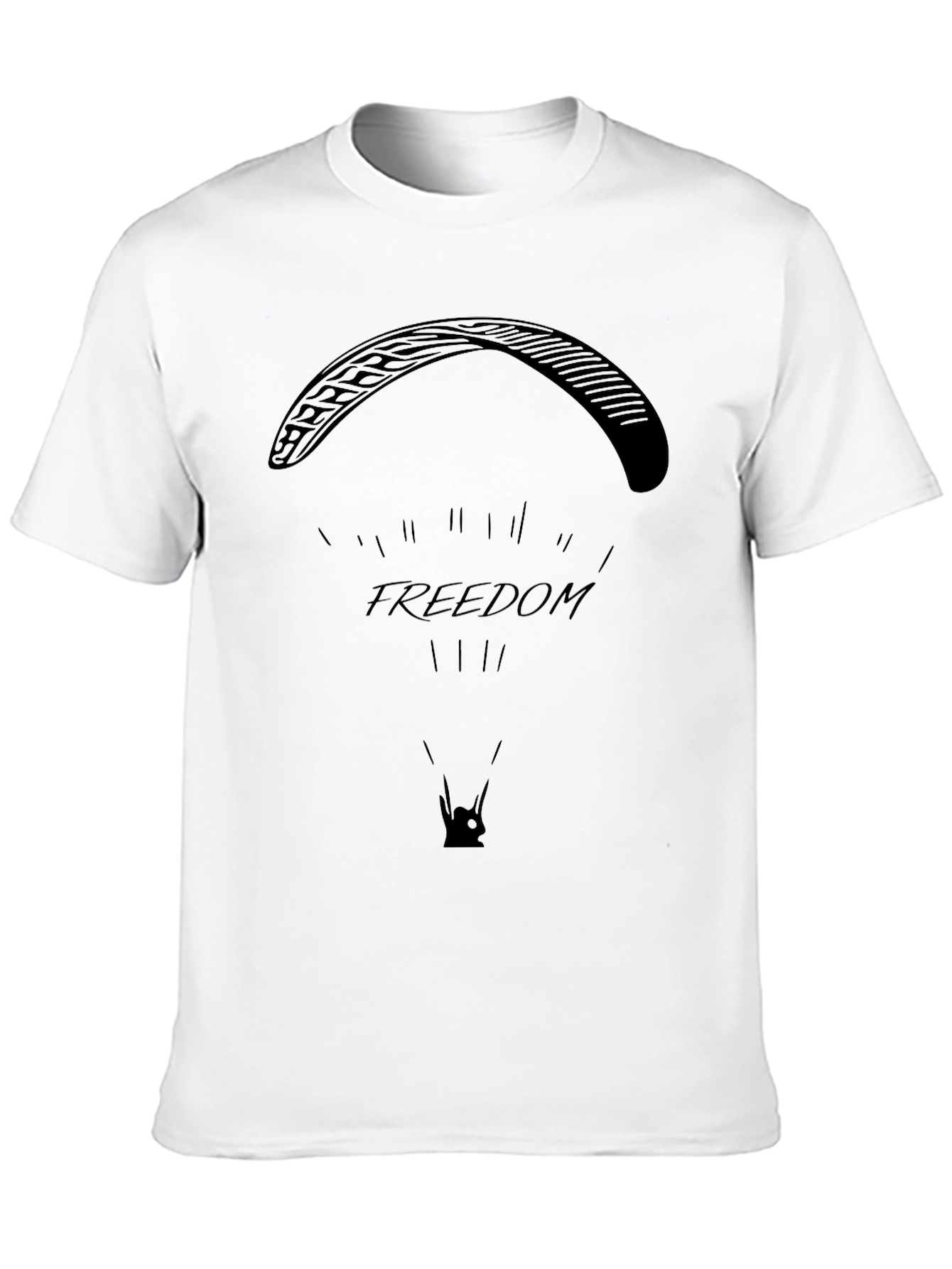 Freedom Flight T-Shirt - Black Paragliding Tee