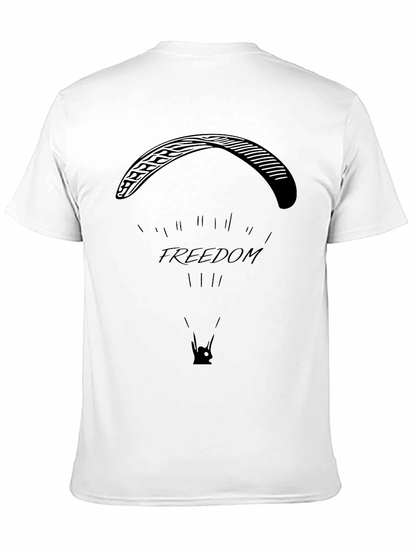 Freedom Flight T-Shirt - Black Paragliding Tee