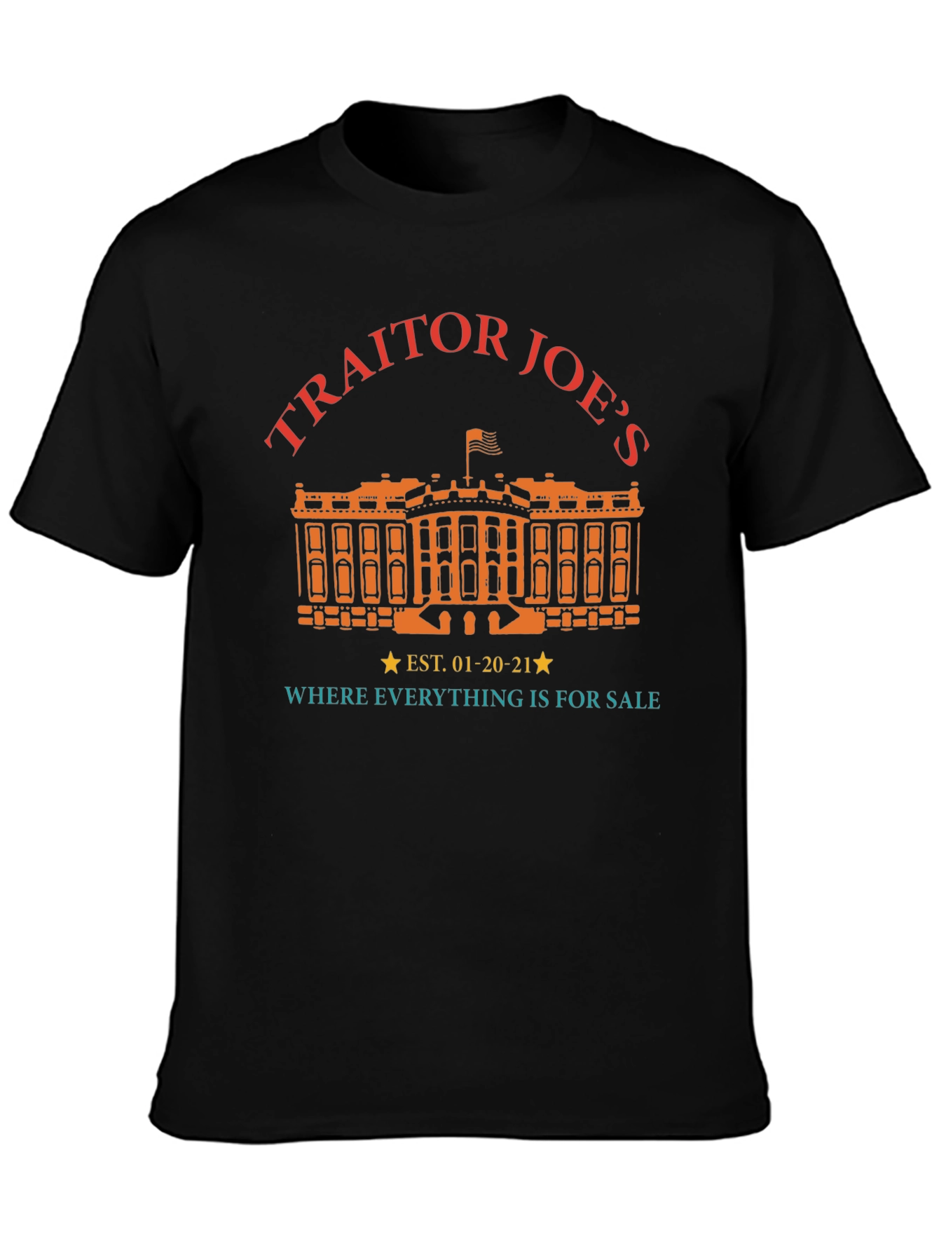 Traitor Joes T-Shirt Black Political Tee