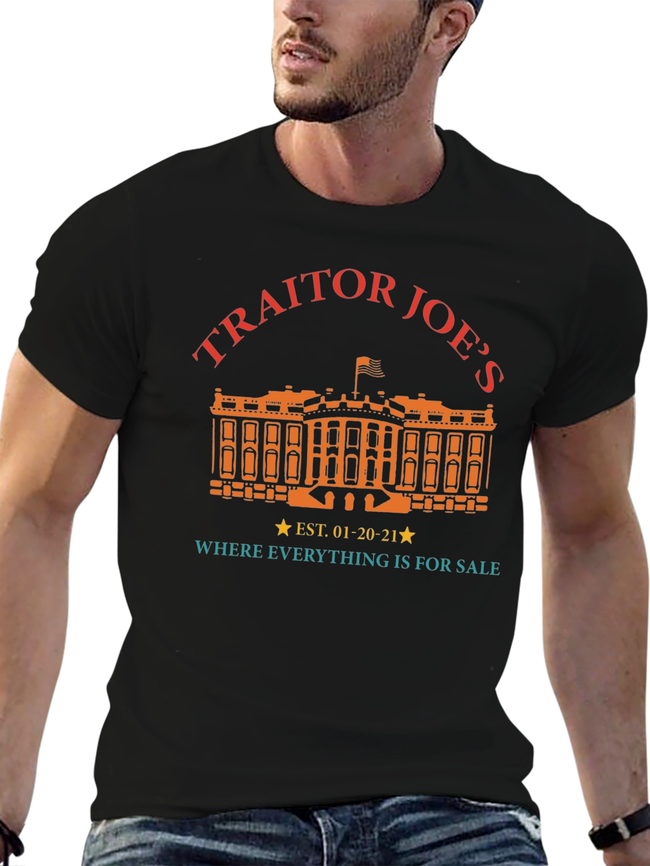 Traitor Joes T-Shirt Black Political Tee
