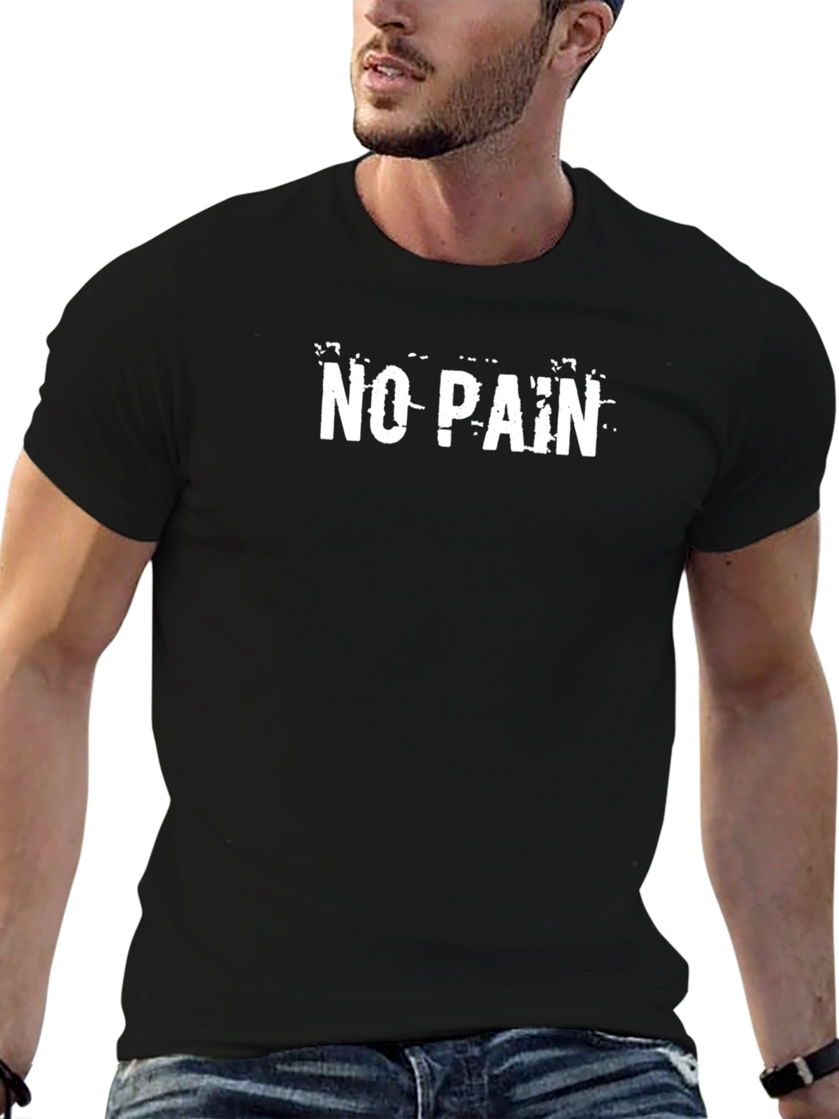 No Pain Graphic T-Shirt - Mens Casual Tee