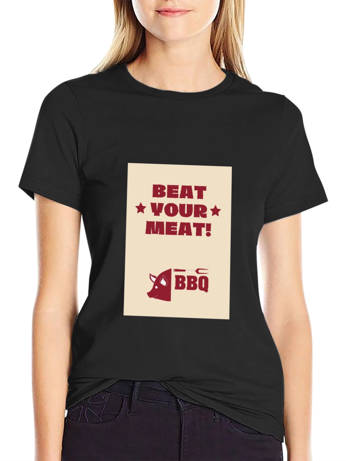 Beat Your Meat BBQ T-Shirt - Funny Grilling Apparel
