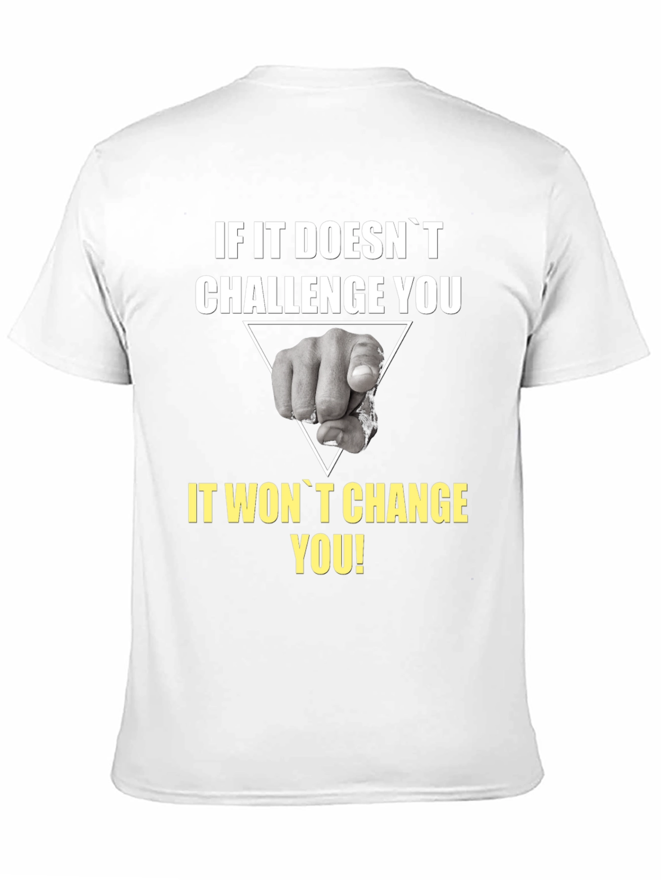 Challenge You Graphic Tee - Motivational Black T-Shirt