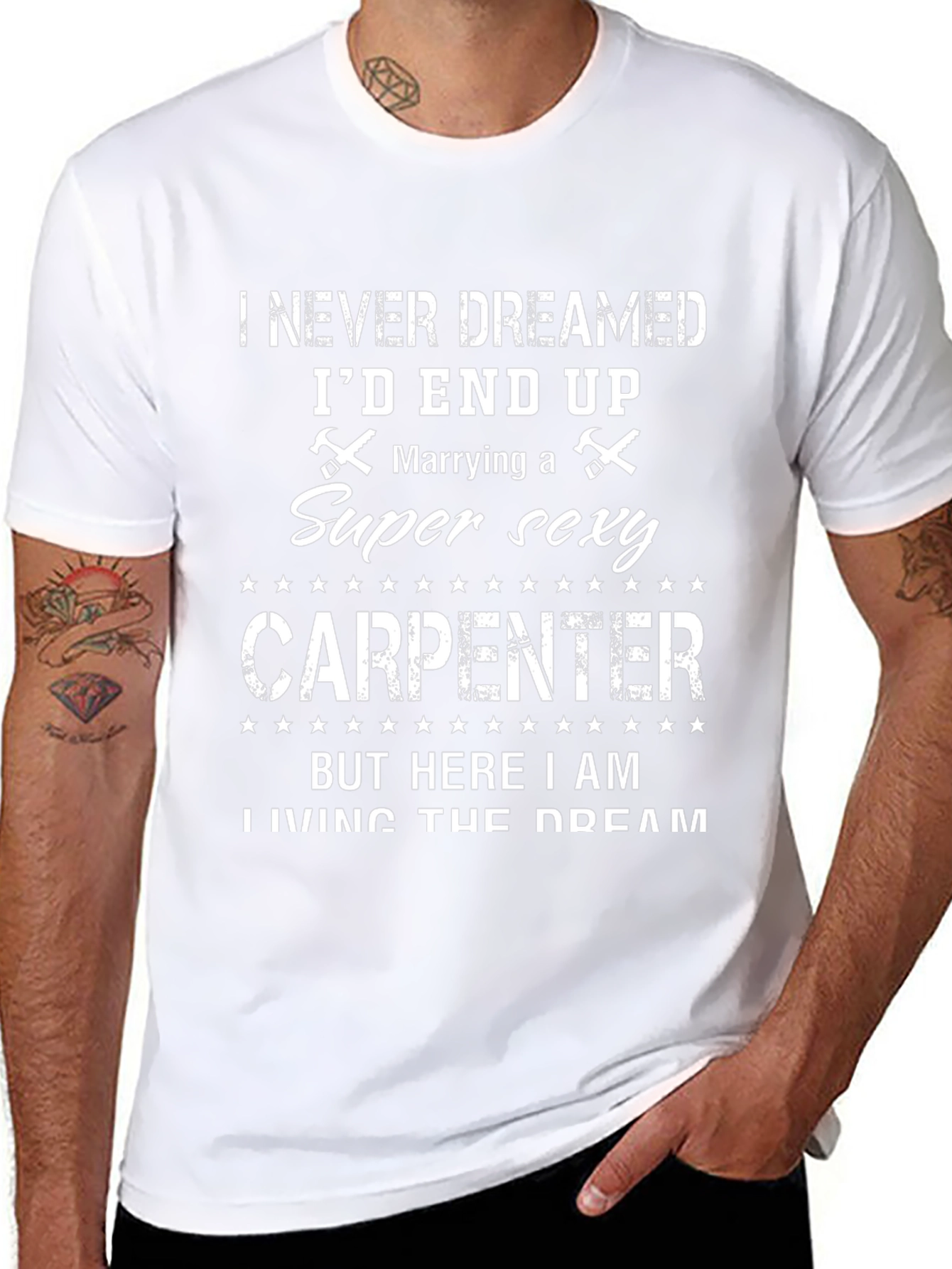 Super Sexy Carpenter T-Shirt - Husband Gift