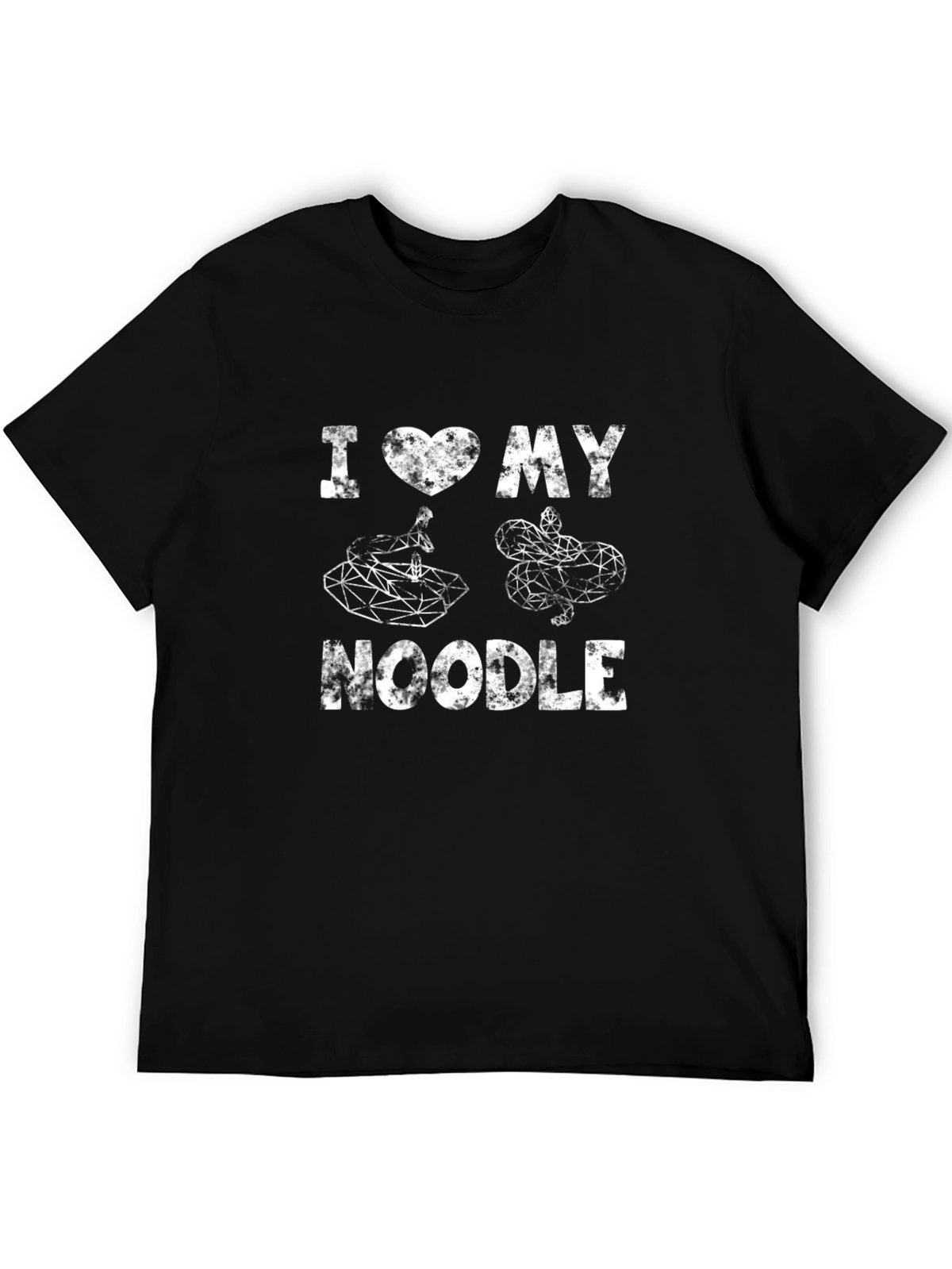I Love My Noodle Snake Graphic T-Shirt