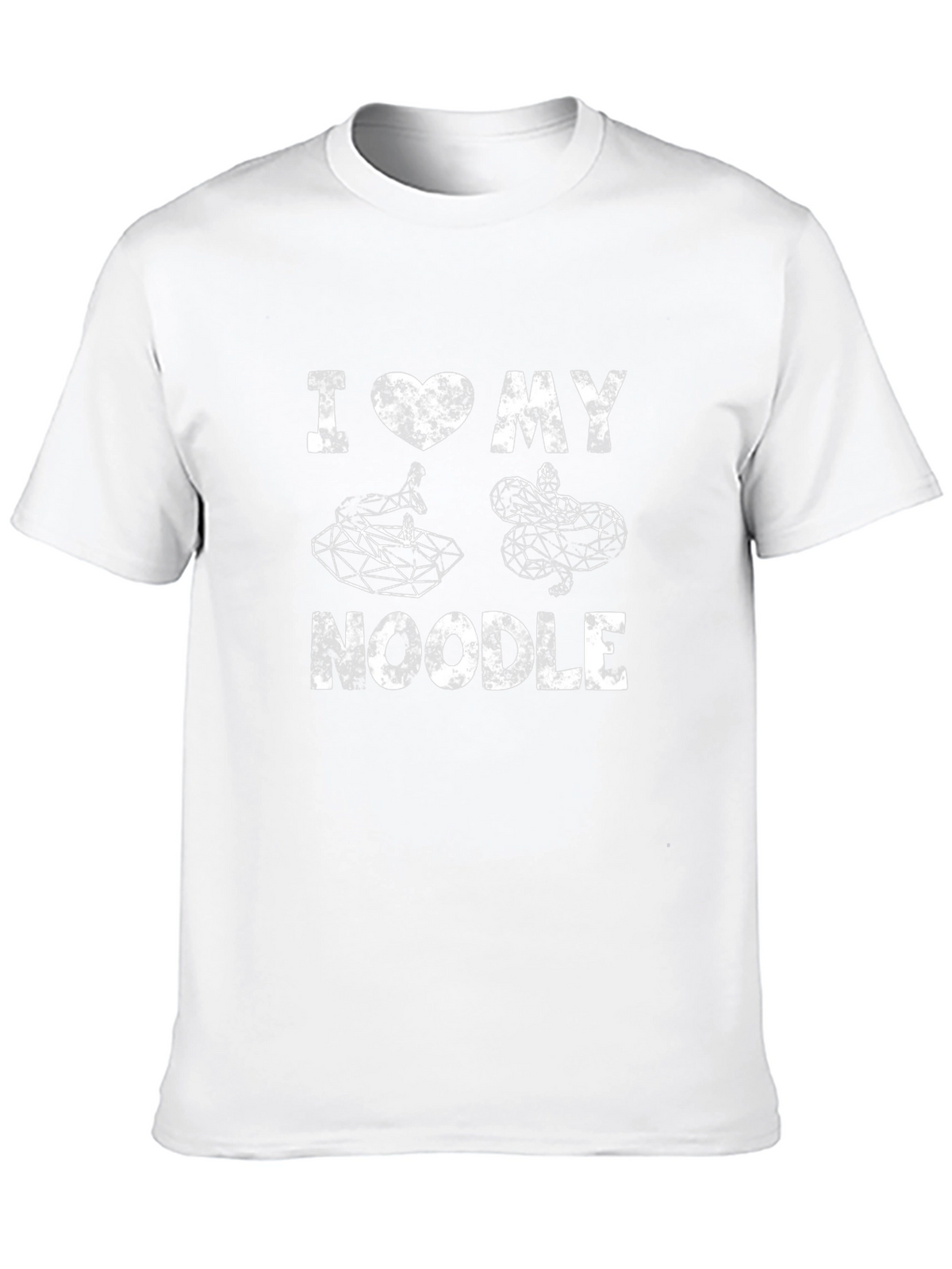 I Love My Noodle Snake Graphic T-Shirt