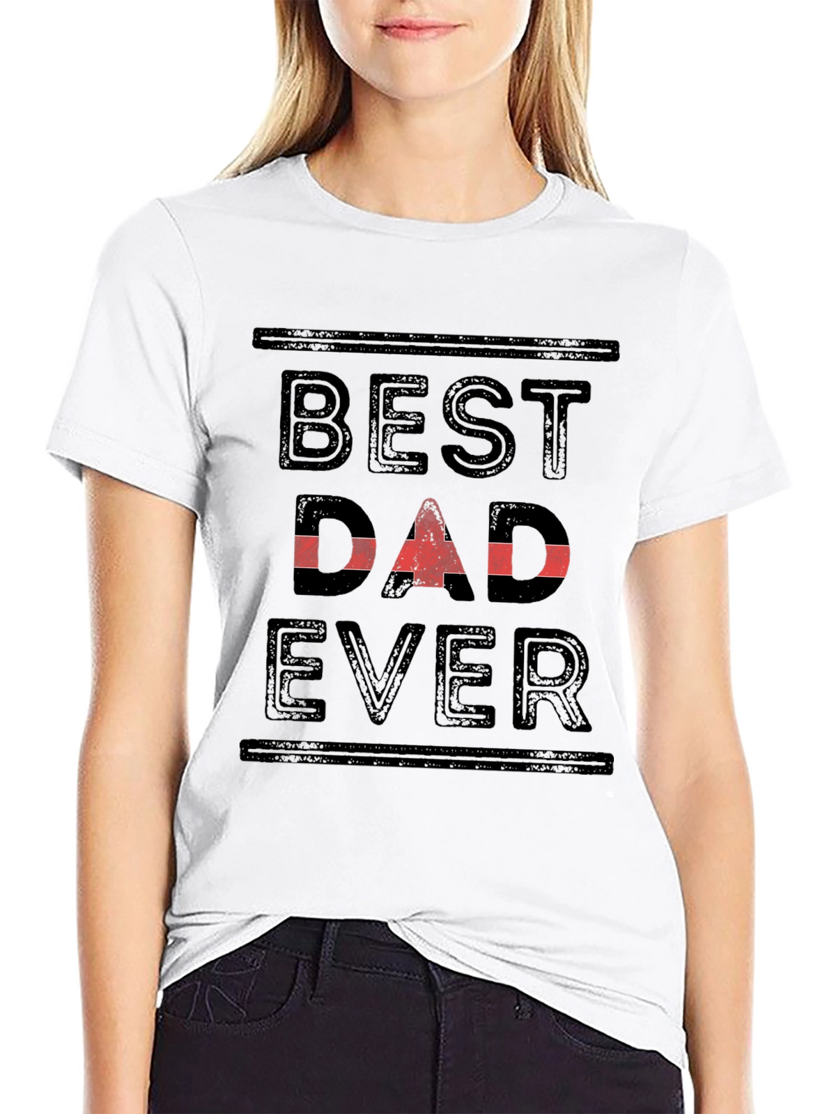 Best Dad Ever T-Shirt - Black Cotton Tee