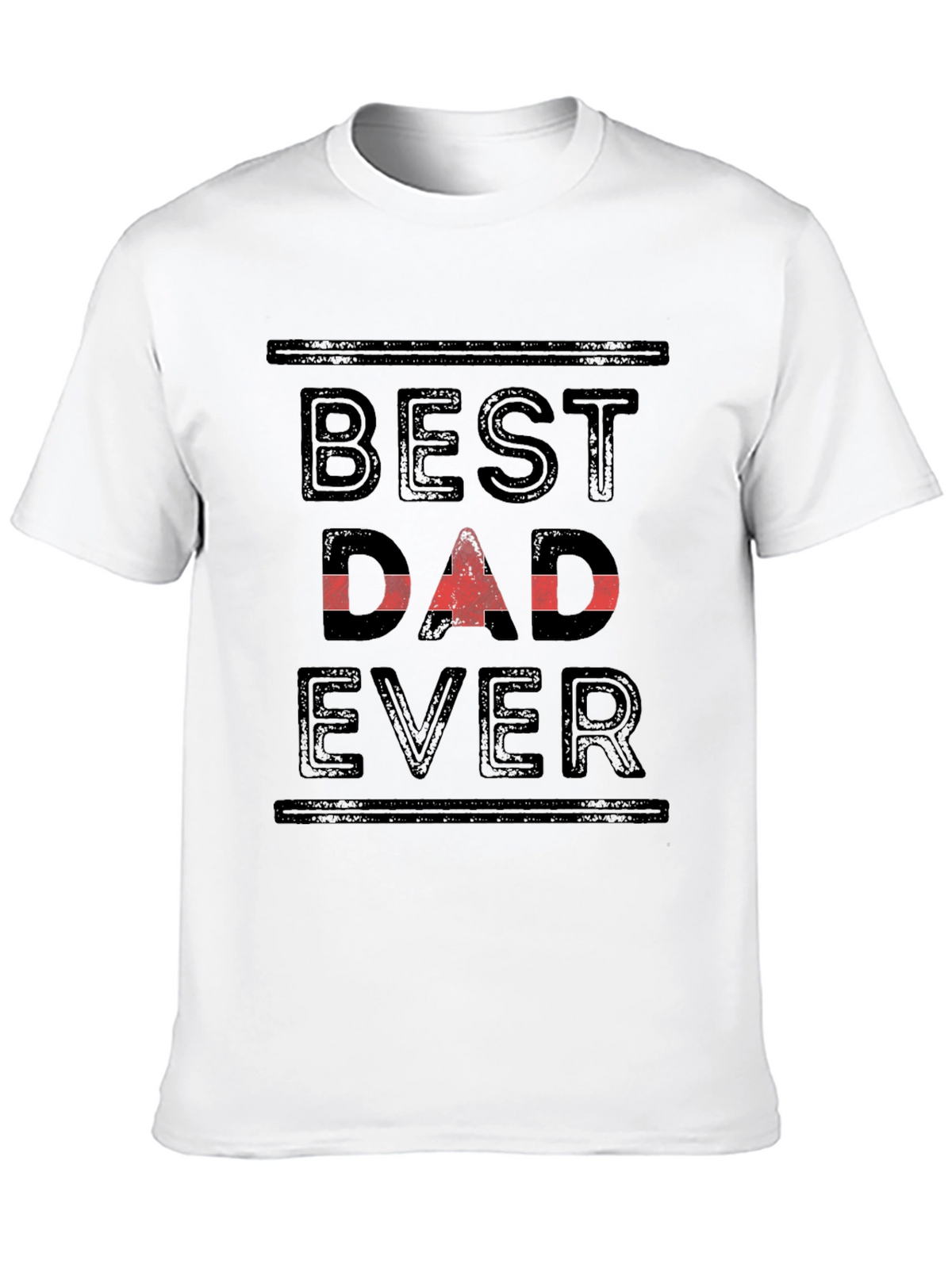 Best Dad Ever T-Shirt - Black Cotton Tee