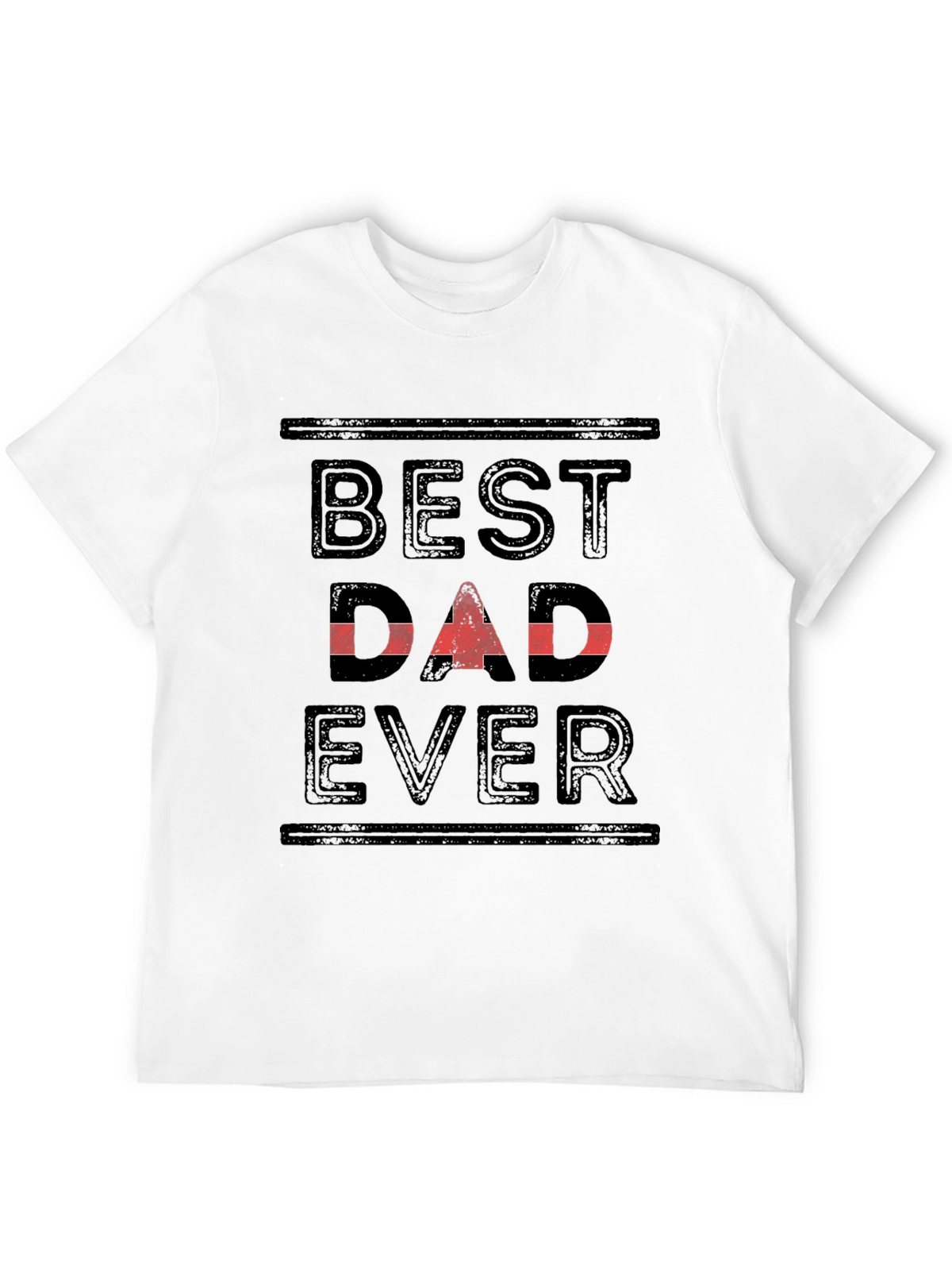 Best Dad Ever T-Shirt - Black Cotton Tee
