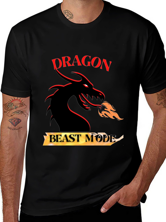 Dragon Beast Mode Graphic Tee - Black