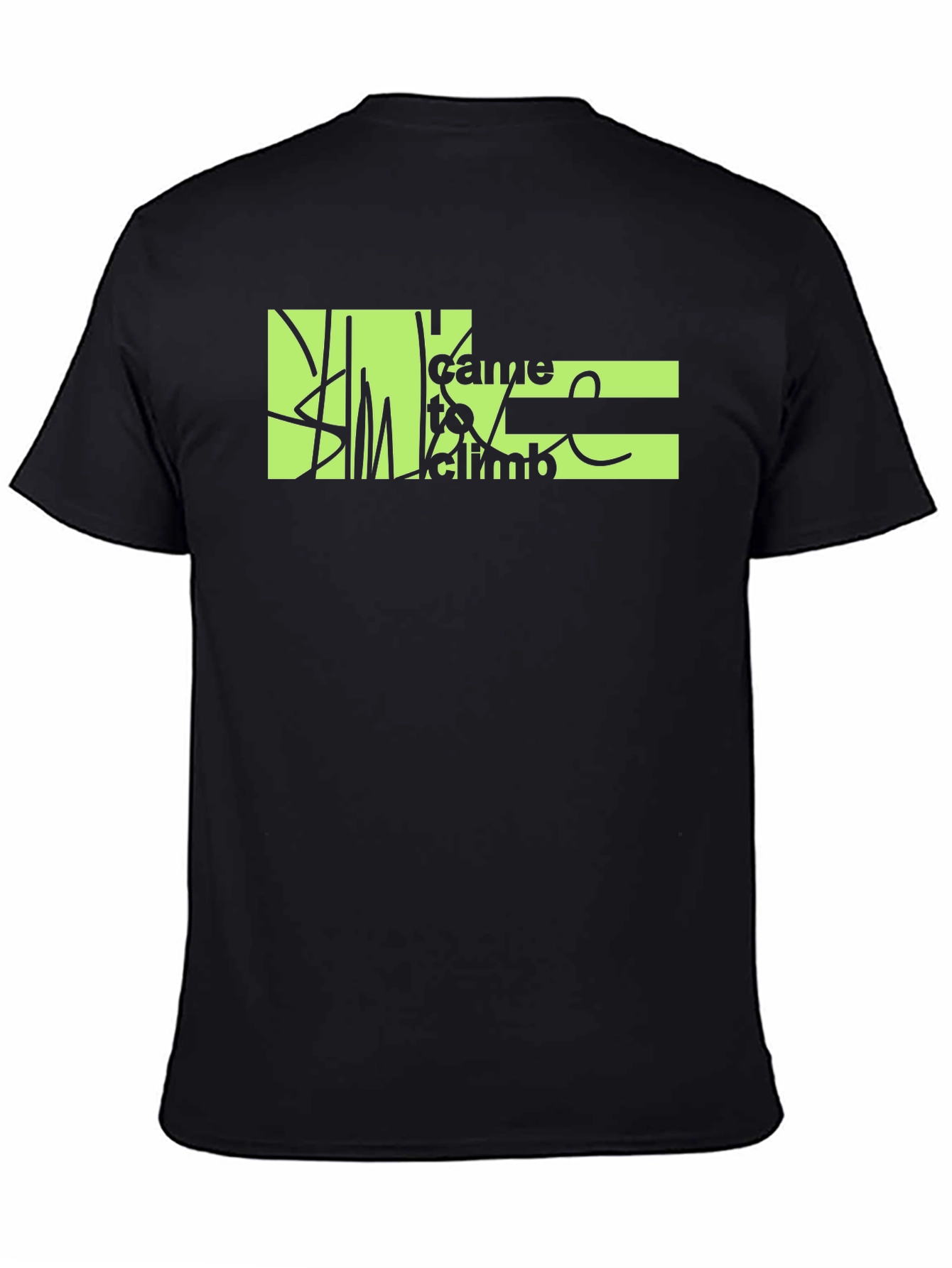 Climb T-Shirt - Black Graphic Tee