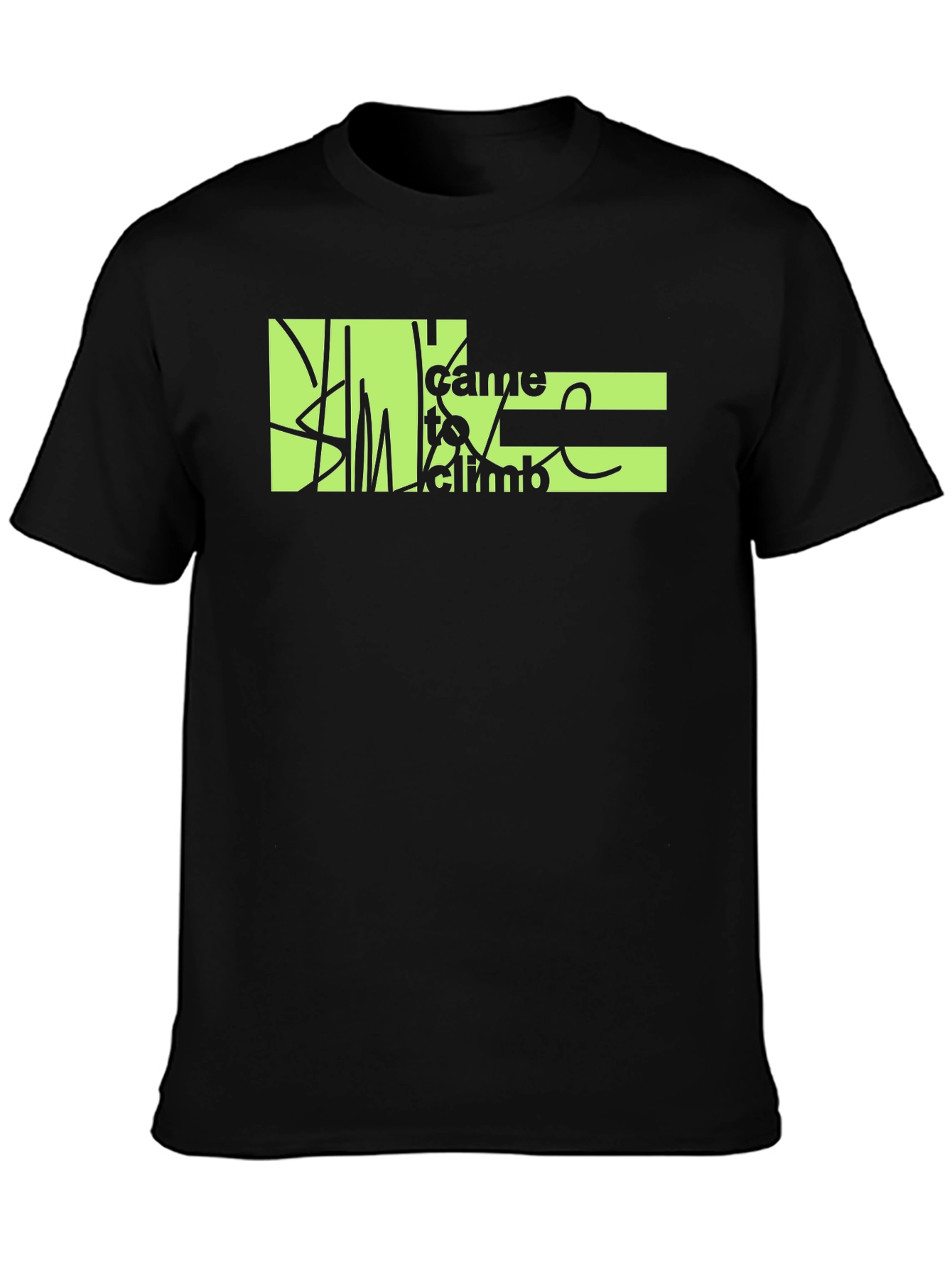 Climb T-Shirt - Black Graphic Tee