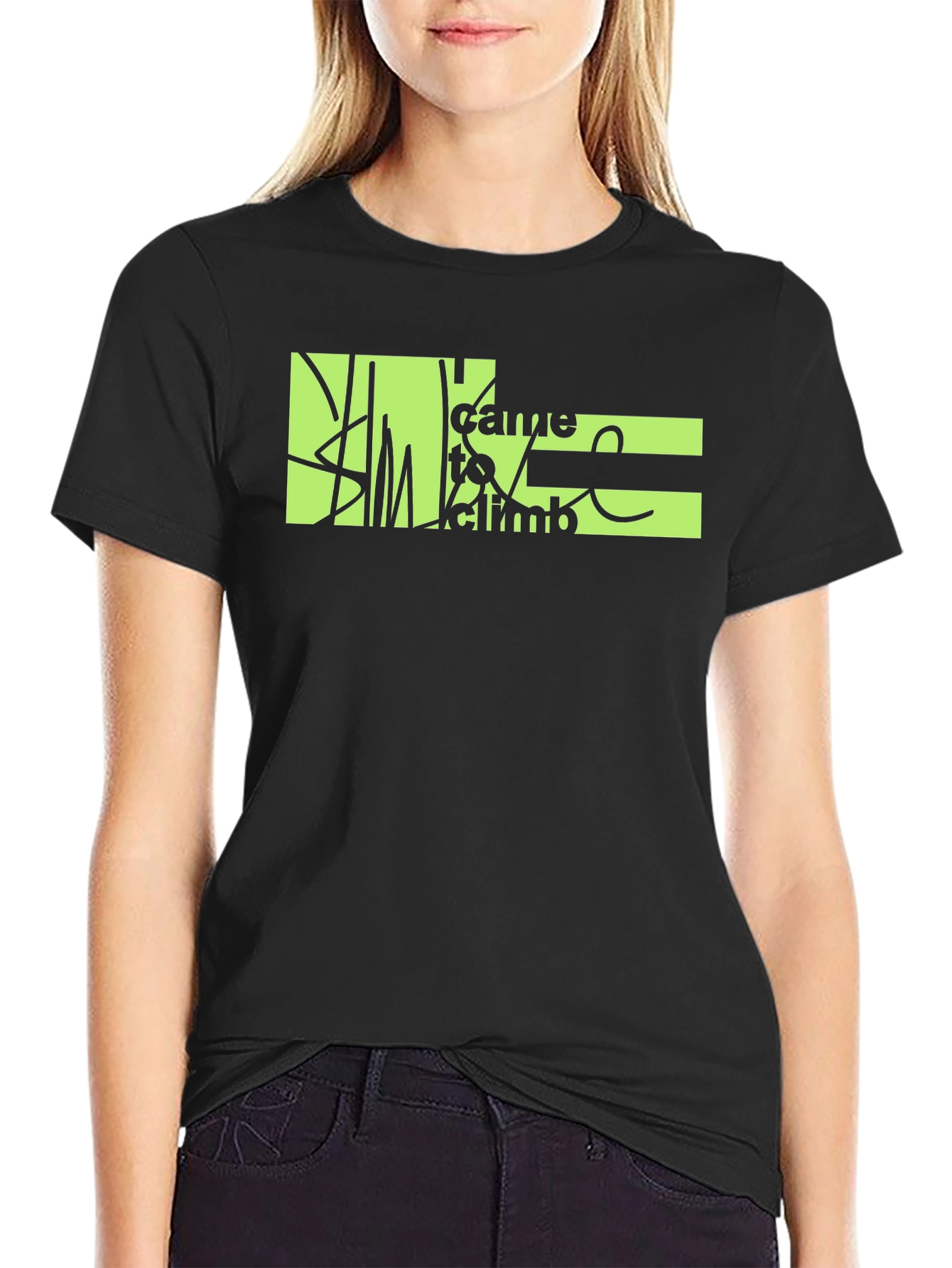 Climb T-Shirt - Black Graphic Tee
