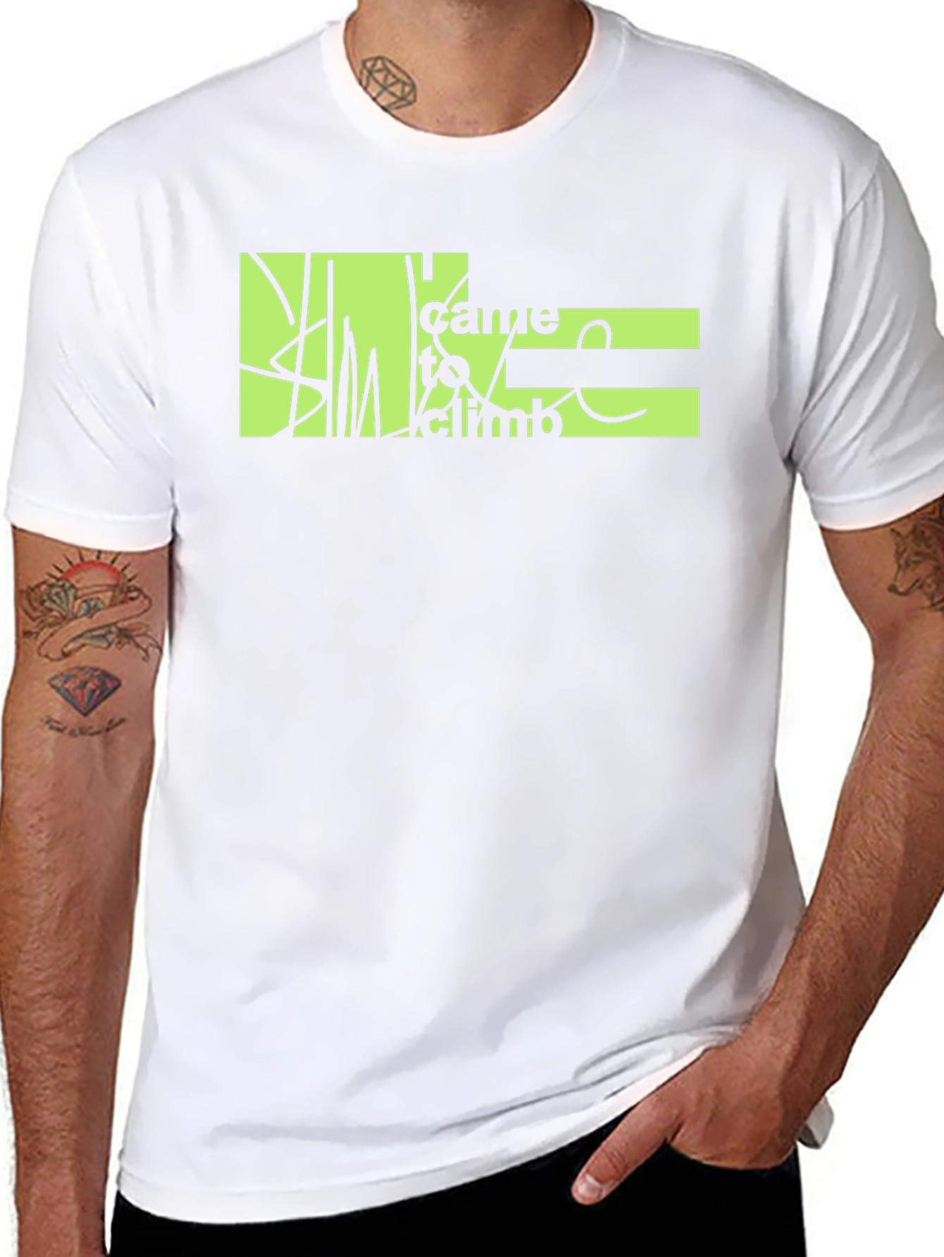 Climb T-Shirt - Black Graphic Tee