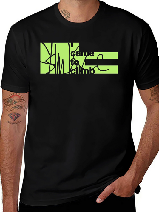 Climb T-Shirt - Black Graphic Tee