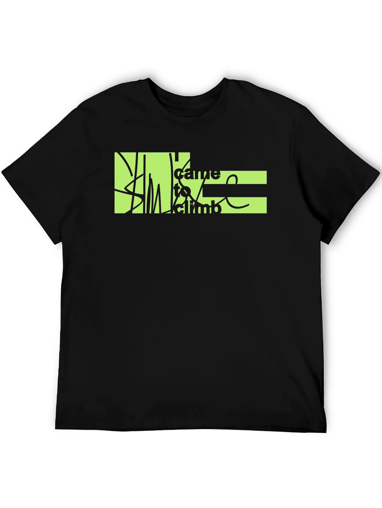 Climb T-Shirt - Black Graphic Tee