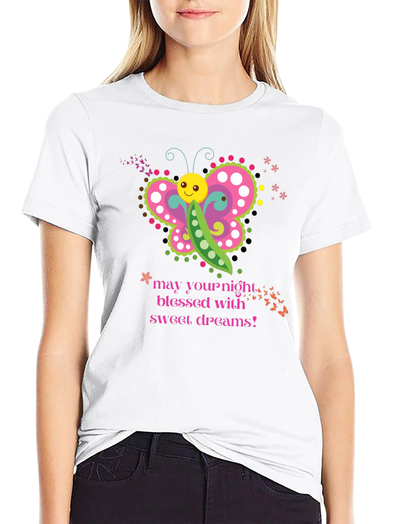 Cute Butterfly Pea Pod T-Shirt