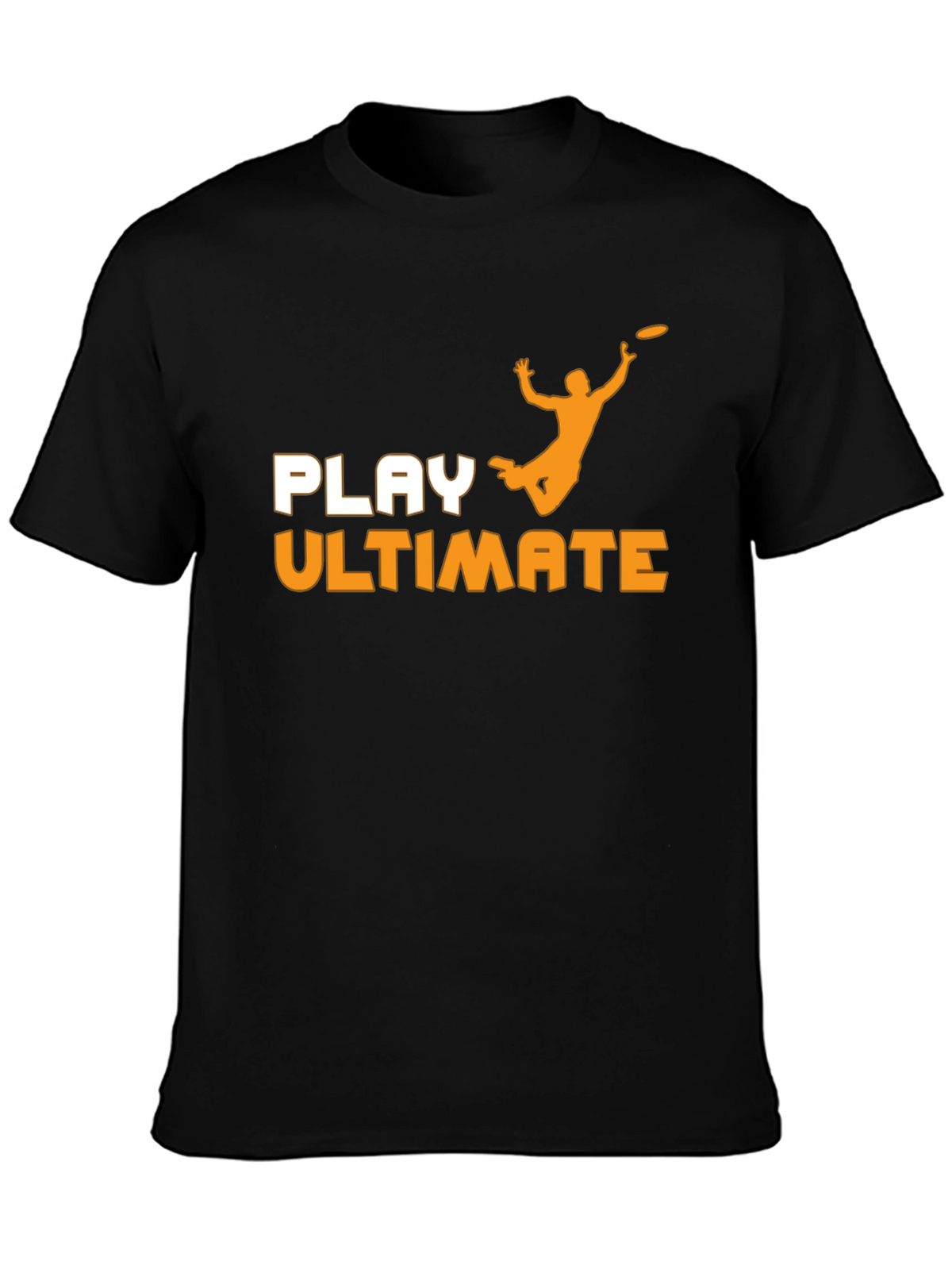 Play Ultimate Frisbee Black T-Shirt