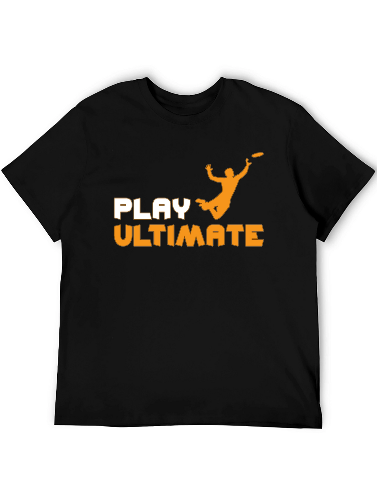 Play Ultimate Frisbee Black T-Shirt