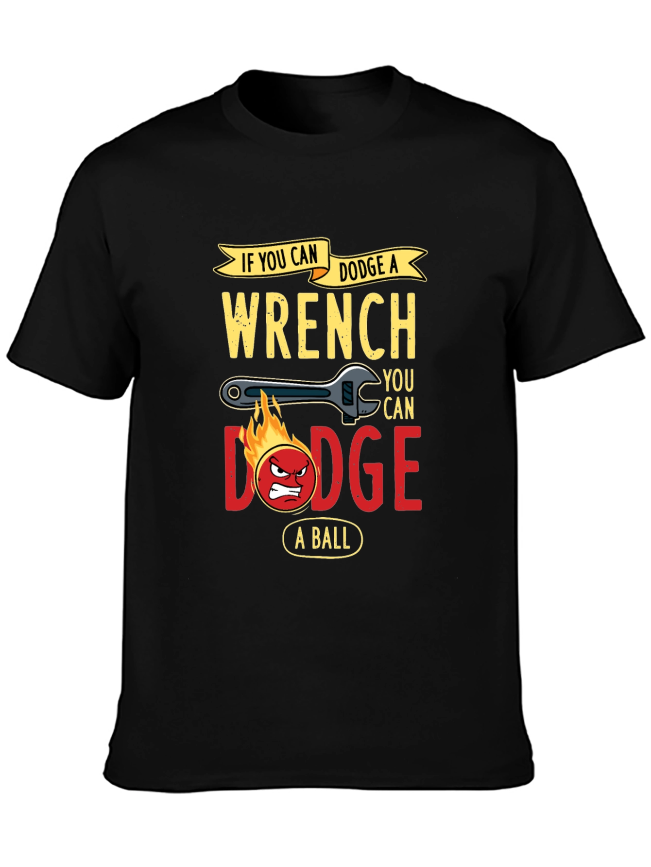 Dodge a Wrench Funny Graphic T-Shirt