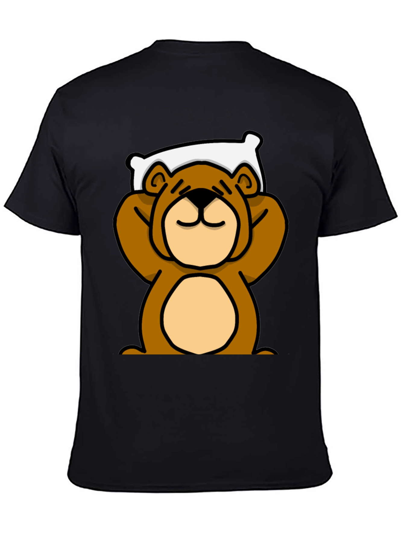 Relaxed Bear Graphic T-Shirt - Comfortable Casual Wear