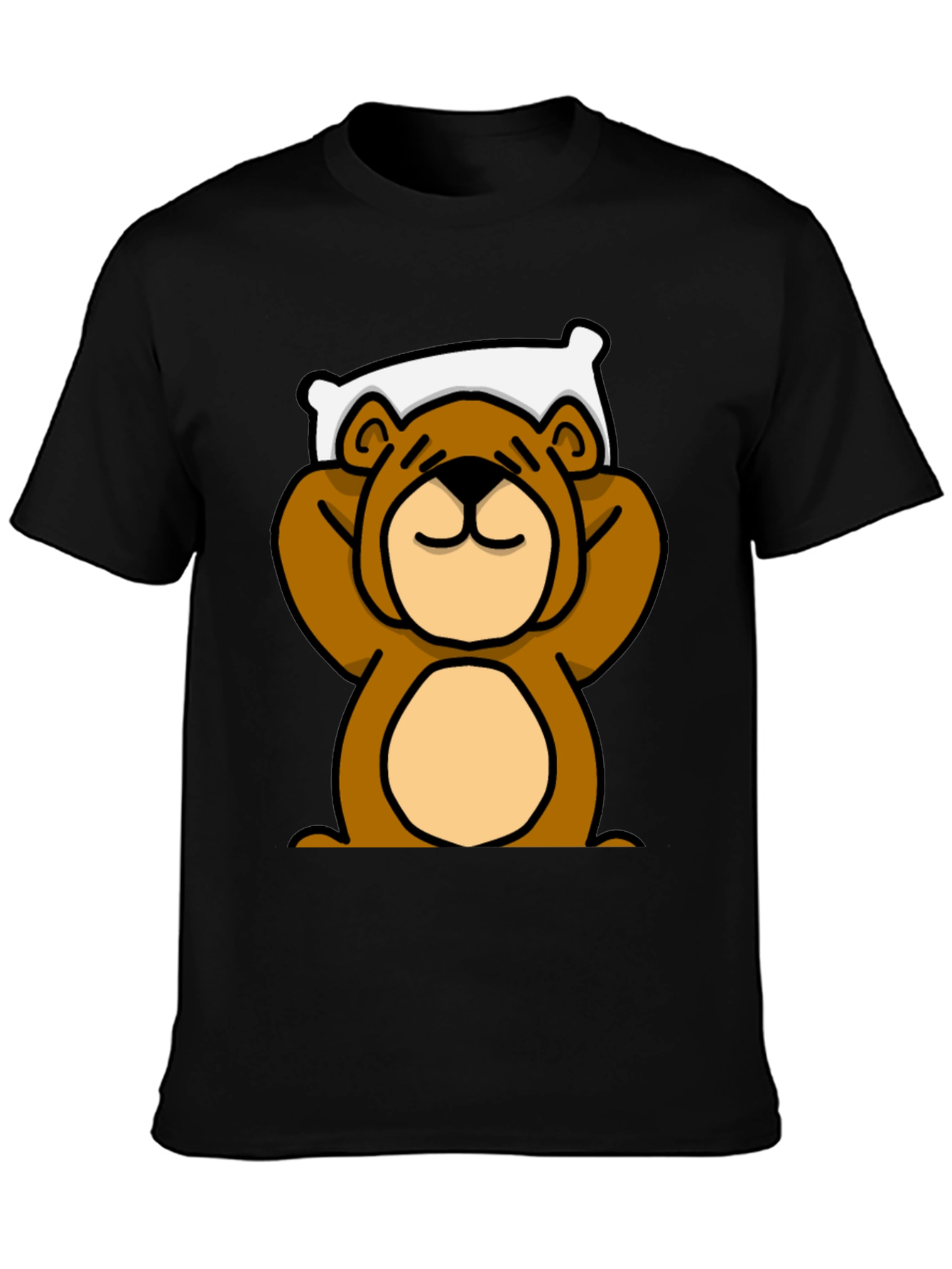 Relaxed Bear Graphic T-Shirt - Comfortable Casual Wear