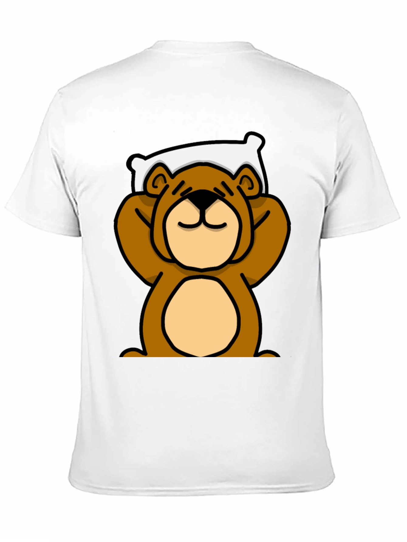 Relaxed Bear Graphic T-Shirt - Comfortable Casual Wear