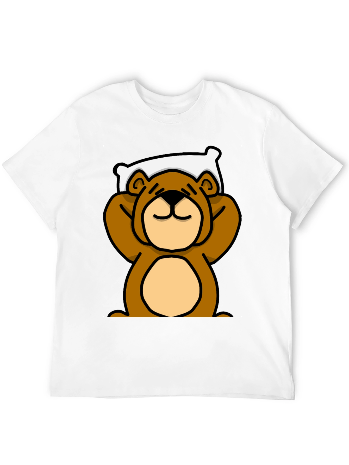 Relaxed Bear Graphic T-Shirt - Comfortable Casual Wear